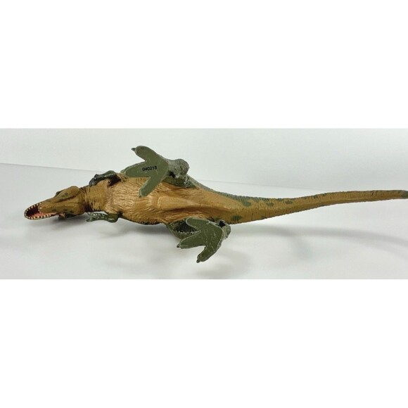 Battat Tyrannosaurus T-Rex Dinosaur Green and Tan Collectible Toy Figure - Picture 10 of 10